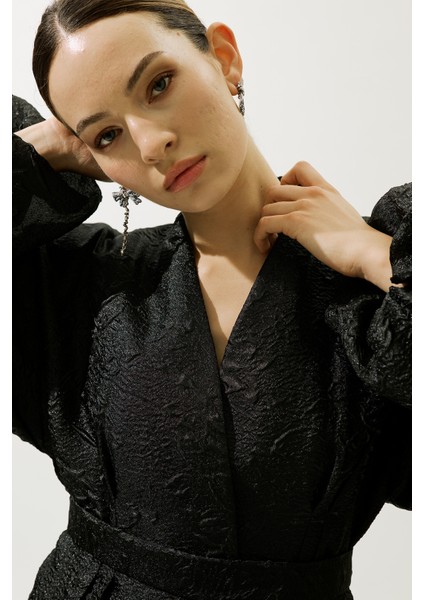 Jakar Organze Kimono Siyah modelleri