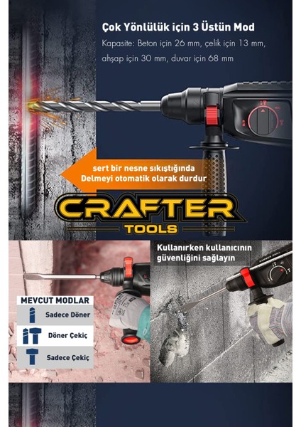 Çelik Şanzımanlı Darbeli ve Kırıcı Elektrikli Matkap 2-28MM, Güçlü ve Dayanıklı fiyatları