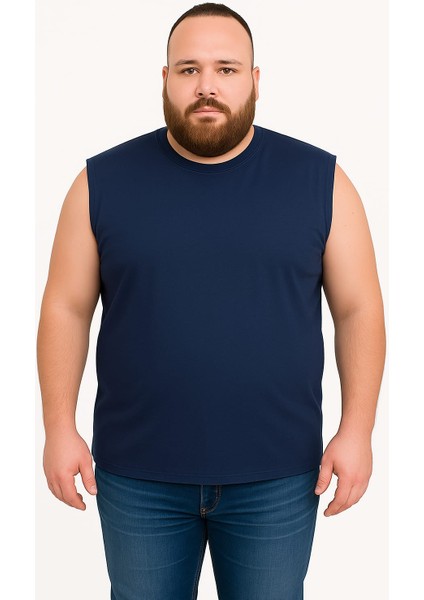 Erkek Büyük Beden Oversize Sıfır Kollu T-Shirt 3xl-4xl-5xl-6xl-7xl-8xl-9xl