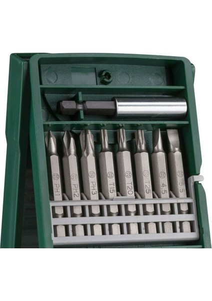 Çift Akülü Şarjlı Matkap ve 25 Parça Vidalama Ucu Seti