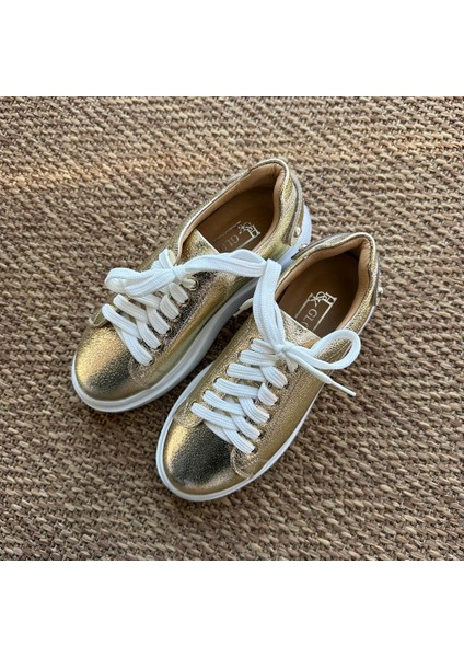 Hakiki Deri Hafif Taban Sneakers