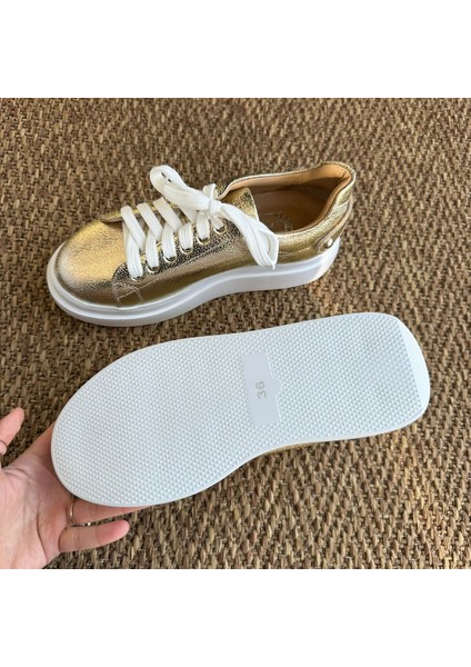 Hakiki Deri Hafif Taban Sneakers