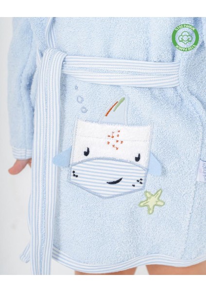 Balinalı Bornoz Mavi modelleri