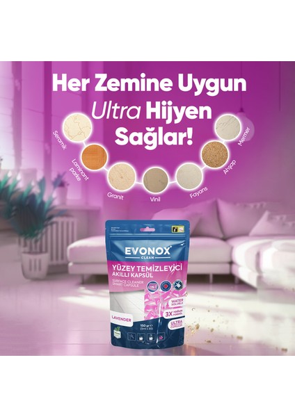 Clean Yüzey Temizleyici Akıllı Kapsül Lavanta Kokulu modelleri