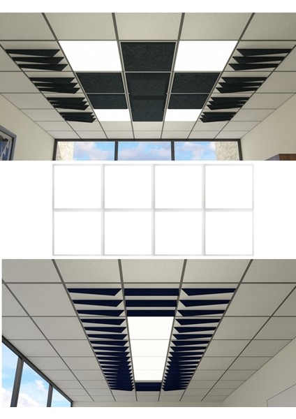 9'lu 60 x 60 LED Panel, Yeni Moda Tavan Aydınlatma, T24 Asma Tavanlar Için Gurup LED Aydınlatma Panel