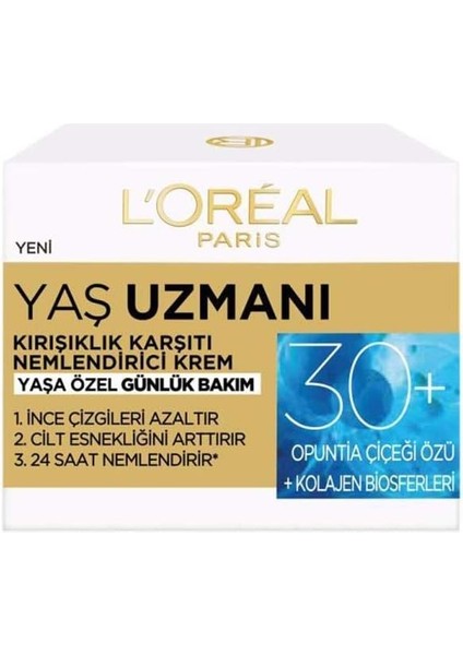 L'oreal Paris Paris Yaş Uzmanı 30+ Nemlendirici Krem 50 ml modelleri