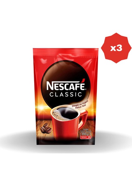 Classic Poşet 200 gr - (3 Adet)