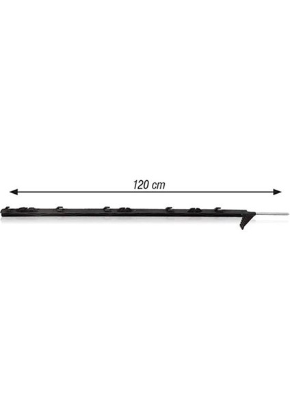 Plastik Direk Siyah (120 cm)