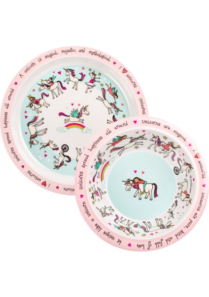 Melamin Mama Tabağı - Mama Kasesi / / Unicorn