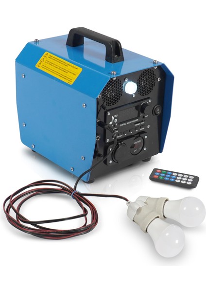 Mini Solar Bank ( 40 Watt Güneş Paneli ve 12 Volt / 24 Amper Akü )