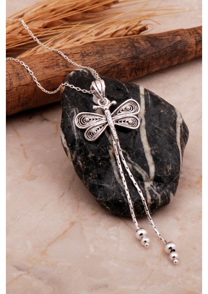 Yusufçuk Telkari Elişi Gümüş Kolye