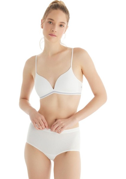 Essential Büyük Beden Yüksek Bel Beyaz Slip 1307 modelleri