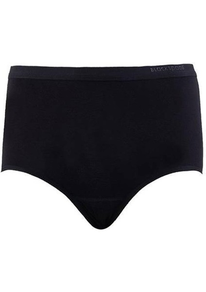 Essential Büyük Beden Yüksek Bel Siyah Slip 1307