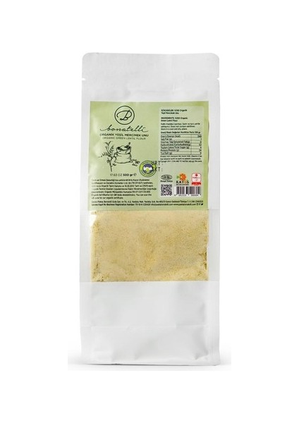 Yeşil Mercimek Unu 500 gr