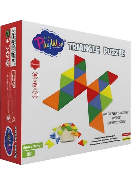 Nessiworld Ahşap Üçgen Puzzle