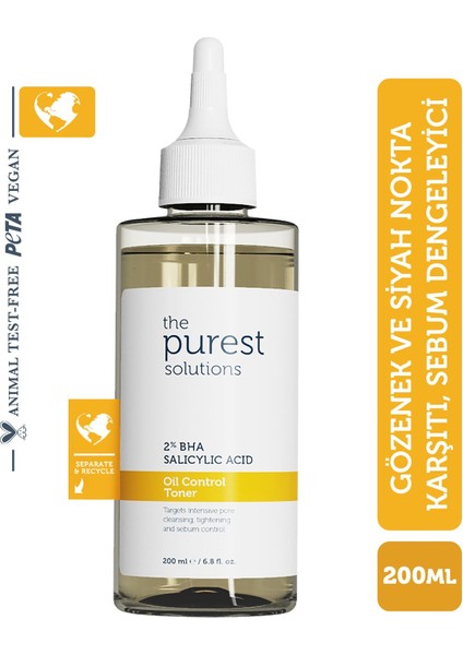 The Purest Solutions Yağlı ve Karma Cilt Salisilik Asit Tonik 200 ml