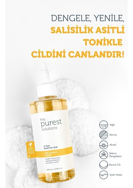 The Purest Solutions Yağlı ve Karma Cilt Salisilik Asit Tonik 200 ml