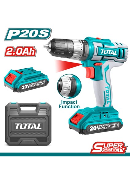 20V 2AH Şarjlı Matkap, Güçlü ve Taşınabilir, Dayanıklı ve Pratik Kullanım