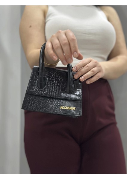 Luxe Siyah Cilt Çanta