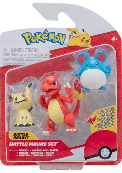 Nessiworld Pokemon Battle 3'lü Figür Seti