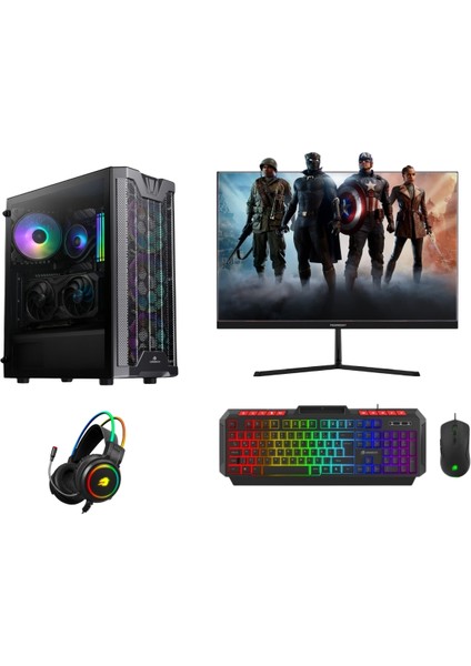 GB-1755 Ryzen 7 7800X 32GB Ddr5 1tb M2 Nvme 3050 VGA " 23.8 Monitör Gaming Pc
