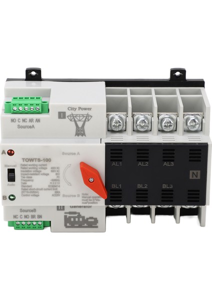 Tongou Çift Güç Otomatik Transfer Anahtarı 4p Pc Kabuk Elektrik Seçici Anahtarı Metalurji Için 400V Ac 40A (Yurt Dışından) fiyatları
