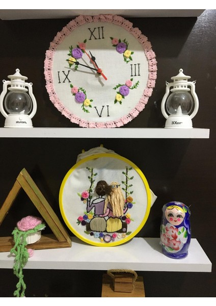 5’li Ahşap Matruşka Bebek (Mor)