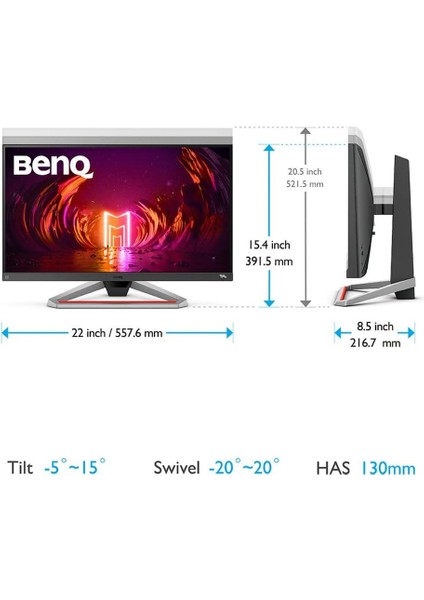 Mobiuz EX2510S 24.5" 1 Ms Full Hd Freesync IPS Oyuncu Monitörü Teşhir