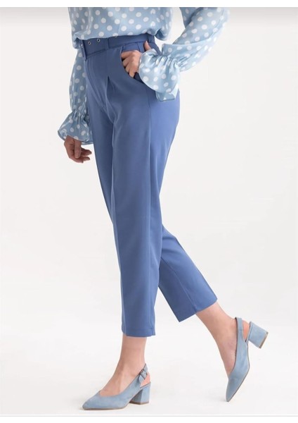Kadın Indigo Kemerli Pantolon fiyatları