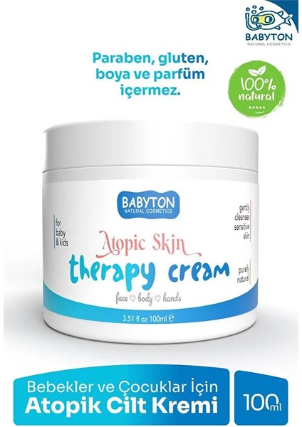 Mbb E- Ticaret Babyton Bebekler ve Çocuklar Için Atopik Cilt Kremi 100 ml