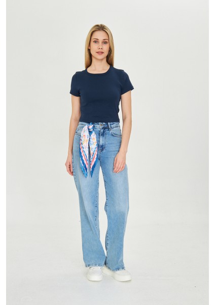 Kadın Örme Ribana Crop T-Shirt fiyatları