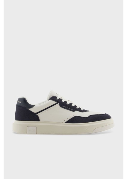 Armani Exchage Logolu Süet Karışımlı Sneaker Ayakkabı Erkek Ayakkabı XUX254 XV950 U388