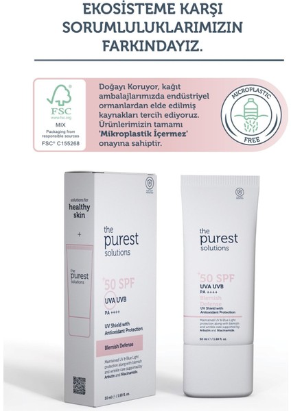 The Purest Solutions Leke Karşıtı ve Cilt Tonu Eştleyici Renkli Güneş Koruyucu Krem Spf 50, 50 ml indirimleri