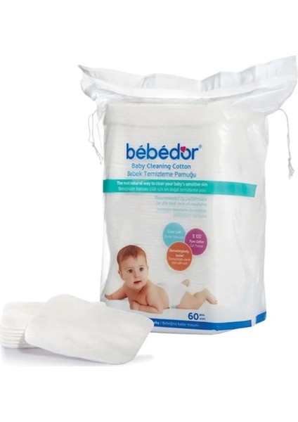 Bebedor Bebek Temizleme Pamuğu 60 Adet