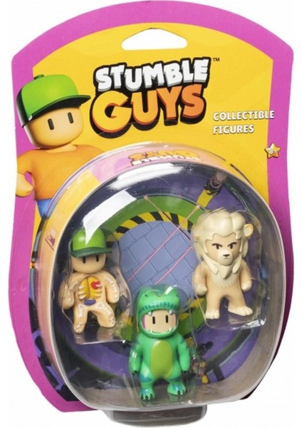 Stumble Guys 3'lü Aksiyon Figür Set