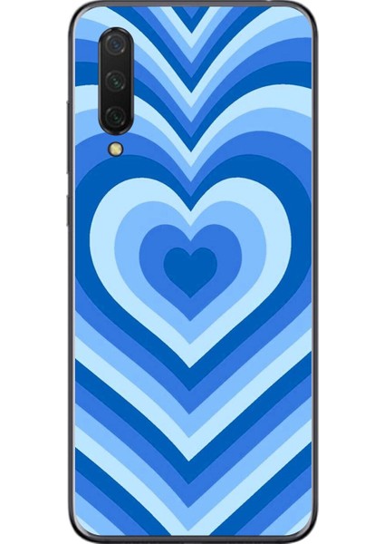 Xiaomi Mi 9 Lite Uyumlu Şeffaf Kılıf Kalp 4 Tasarımlı