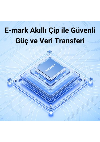 240W Type-C To Type-C Rgb Aydınlatmalı Örgülü Şarj ve Data Kablosu 2 Metre