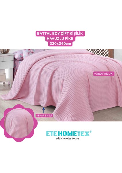 Etehometex Havuzlu Pike Çift Kişilik 220X240CM