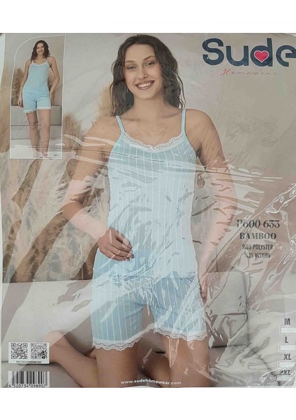 Kadın Ince Askılı Şortlu Pijama Takımı indirimleri