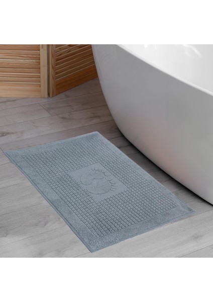 Banyo Kareli Ayak Desenli Pamuk Ayak Havlusu 50X70CM Yeşil 2’li fiyatları