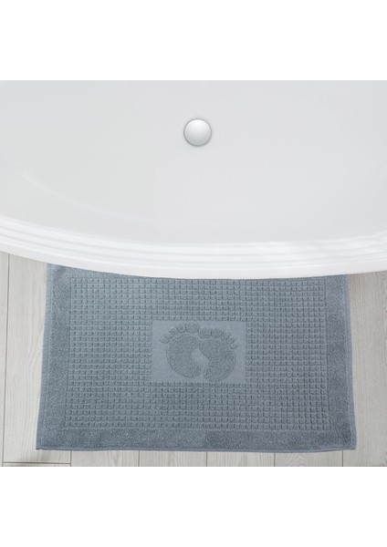 Banyo Kareli Ayak Desenli Pamuk Ayak Havlusu 50X70CM Yeşil 2’li fırsatları