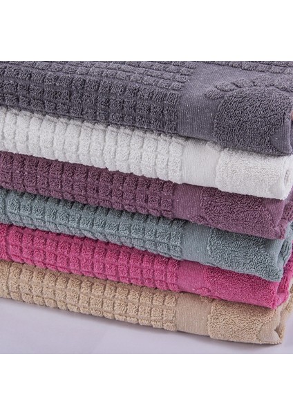 Banyo Kareli Ayak Desenli Pamuk Ayak Havlusu 50X70CM Yeşil 2’li indirimleri