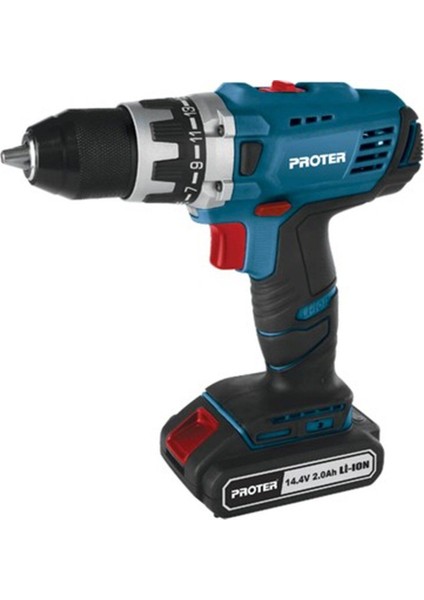 14.4V Li-Ion Akülü Matkap ve Vidalama, 2 Yıl Garanti, Kablosuz, 14.5W