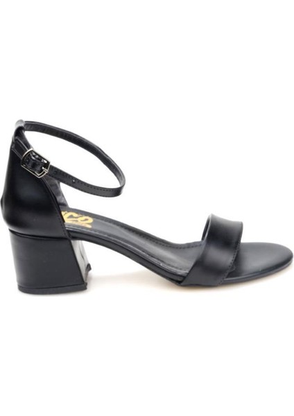 Hco 03240 5 cm Topuklu Tek Bant Kadın Sandalet Ayakkabı