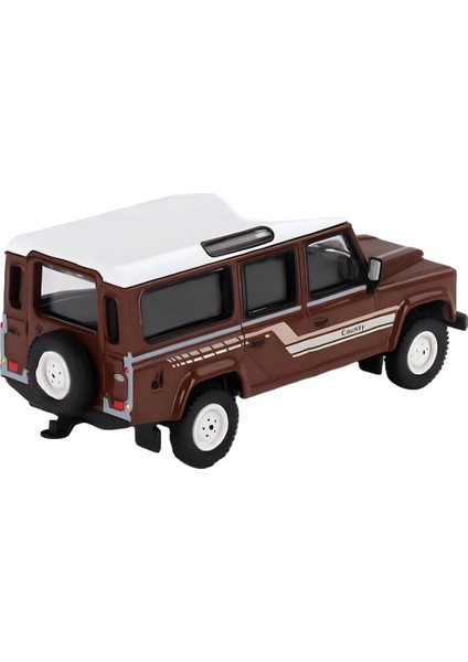 Nessiworld Mini Gt 1/64 Land Rover Defender 110 1985 County Station Wagon Russet Brown modelleri