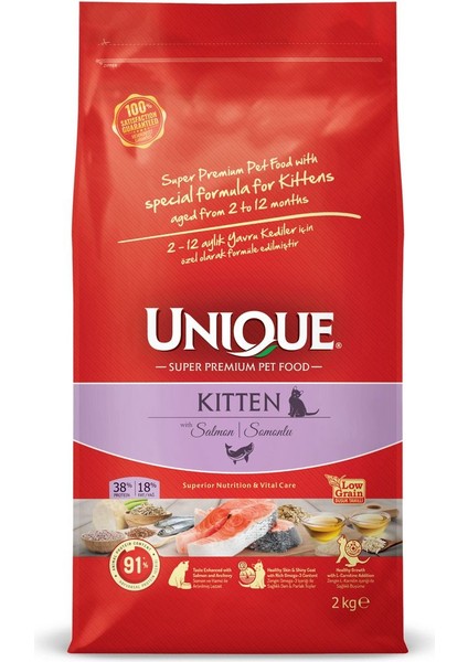Kitten Cat With Salmon Somonlu Yavru Kedi Maması 2 kg