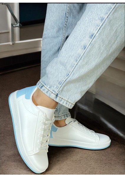 Beyaz Mavi Kadın Sneaker AIR22 fiyatları