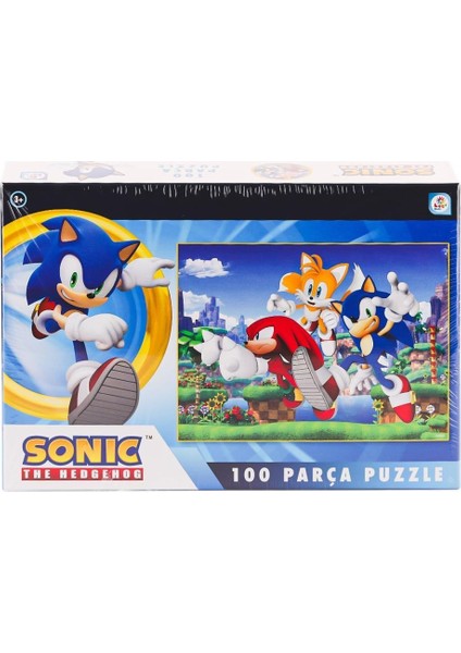 Nessiworld SO0052 Sonic 100 Parça Puzzle -Laçokids