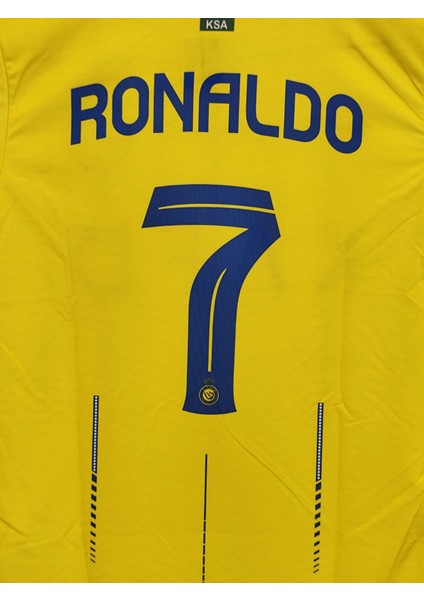 Al Nasrr Ronaldo Sarı Kısa Kollu Futbol Forması Spor T-Shirt fırsatları