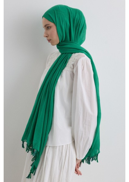 Lilyum Benetton Saçak Püsküllü Pamuklu Şal fiyatları